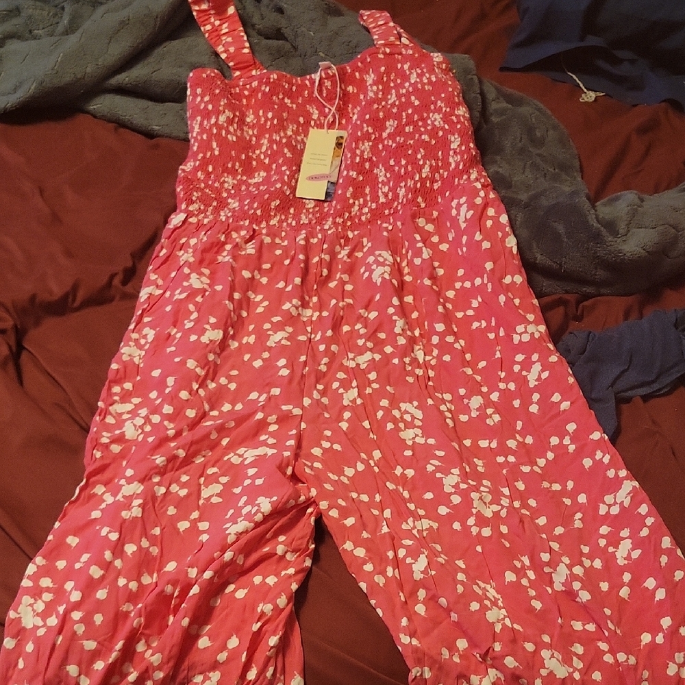Elegant Pink Floral Jumpsuit